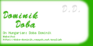 dominik doba business card